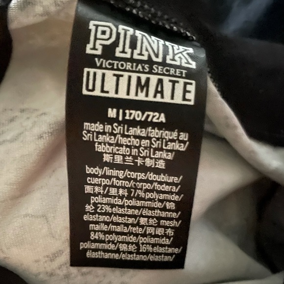Pink Victoria Secret NWOT High Waisted Camo Dog Leggings SZ:M - Picture 6 of 8